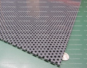 pvc staggered hole perforated sheets